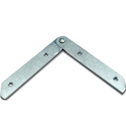 L Angle Small Rotating Joint, Adjustable Swivel Bracket for Aluminium Frames, Zinc Alloy with Nylon Bush for Smooth Operation, Silver/Black Finish